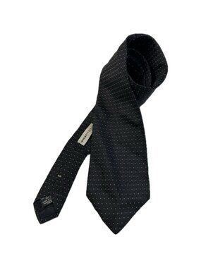 krizia uomo Silk Tie Black Dotted W: 3 1/4” L: 59”